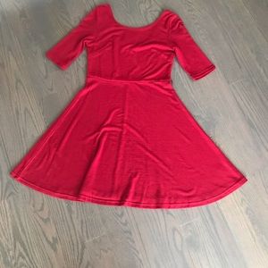 Ruby red sweater dress size Medium